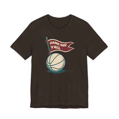 Game Day Y'all Basketball T-Shirt | Vintage Flag Tee | Perfect Gift for Hoopers