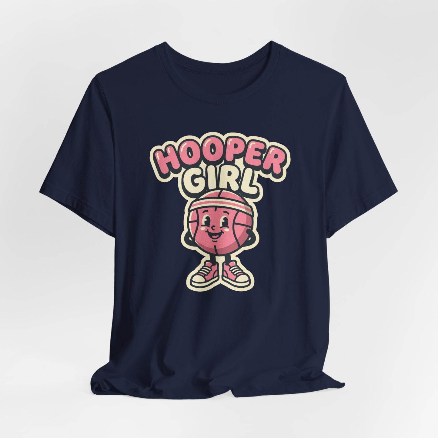 Hooper Girl Basketball T-Shirt | Retro Cartoon Tee | Perfect Gift for Female Players