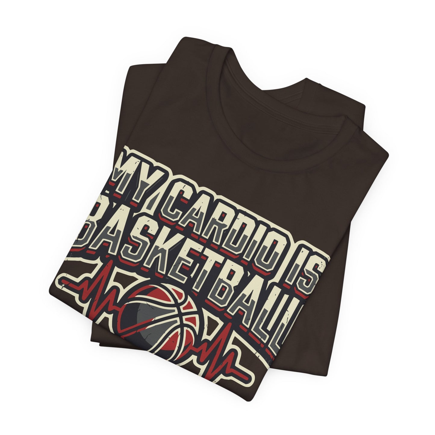 My Cardio is Basketball T-Shirt | Herzschlag Hooper Tee | Geschenk für Spieler