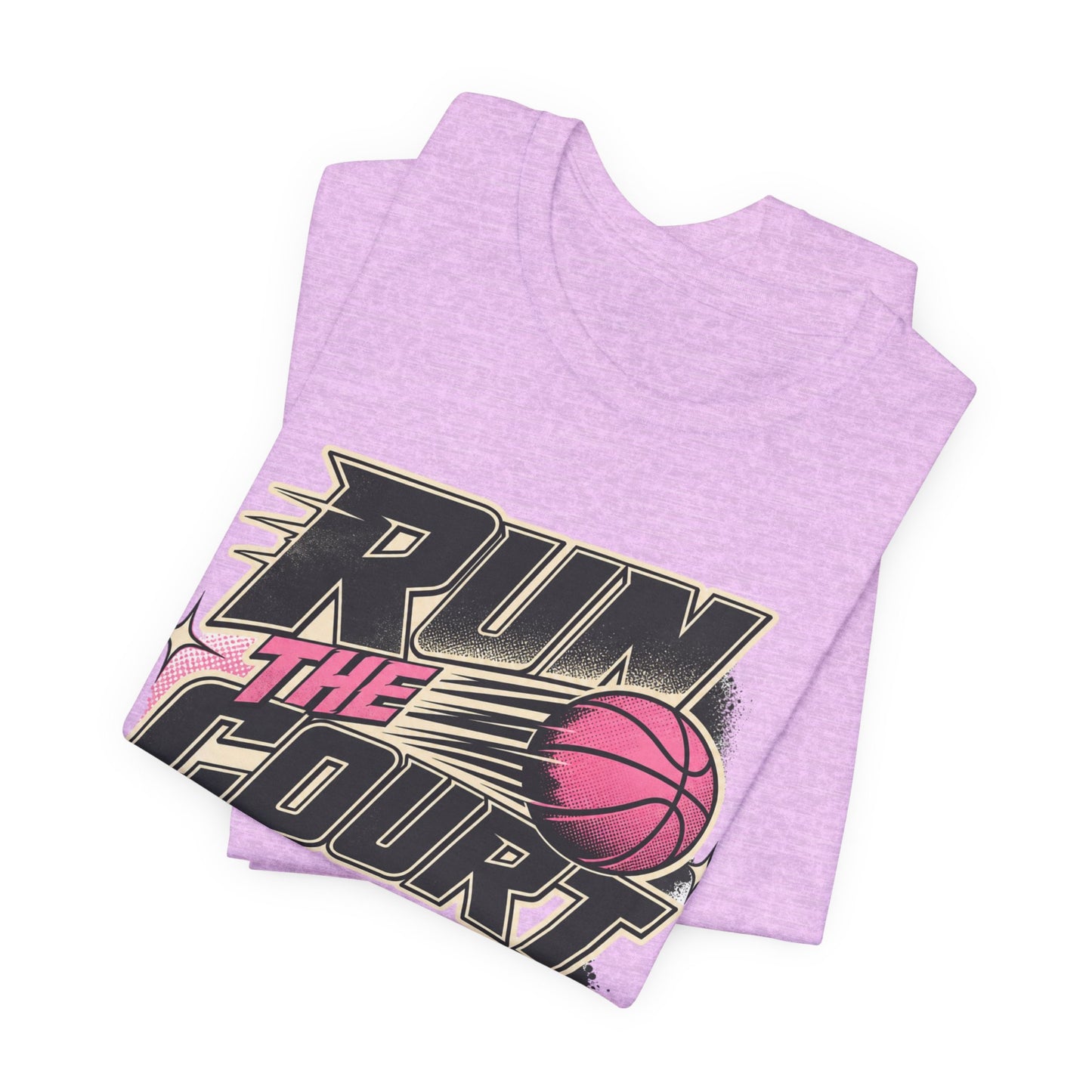Run The Court Basketball T-Shirt | Women's Hooper Tee | Perfect Gift for Female Players