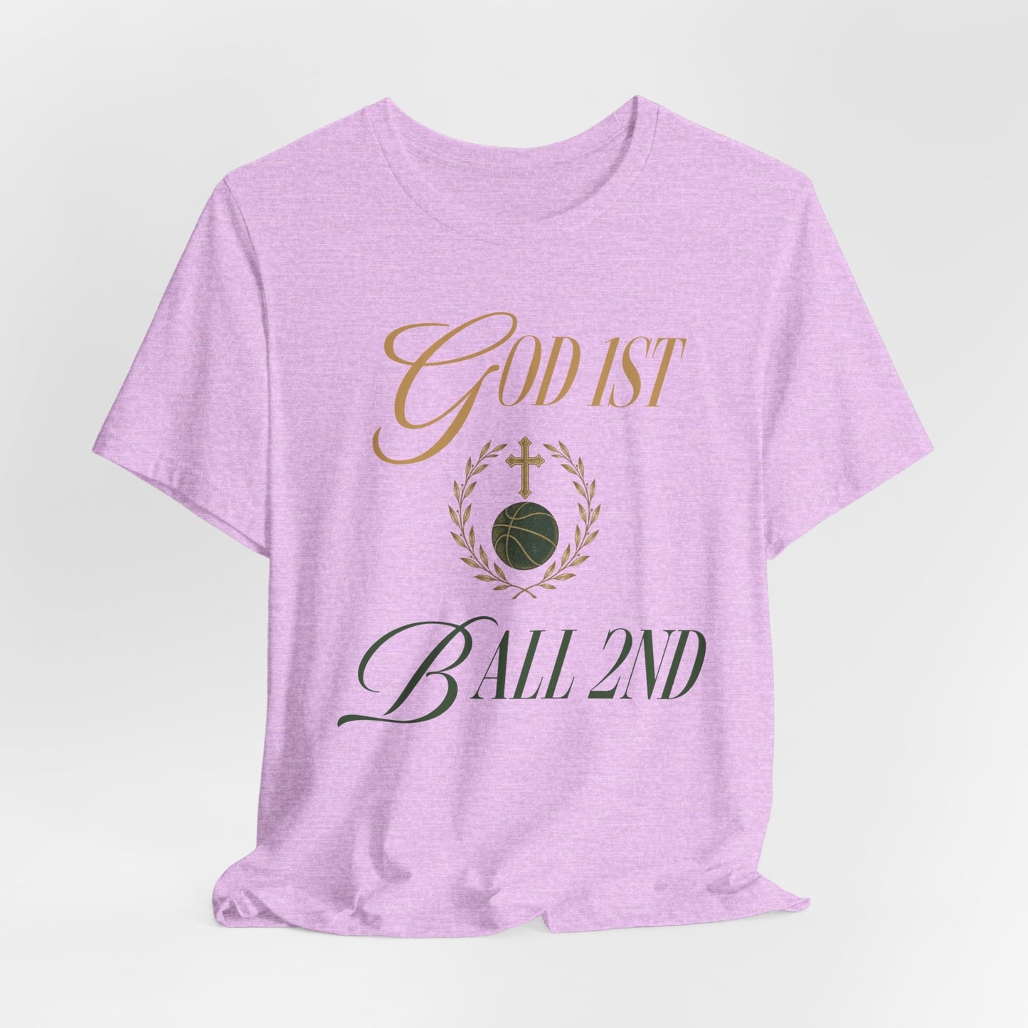 God First Ball 2nd Basketball T-Shirt | Glaube-Hooper Tee | Perfektes Geschenk
