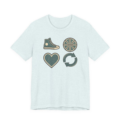 Live Hoop Repeat Basketball T-Shirt | Vintage Hooper Tee | Perfect Gift for Court Players
