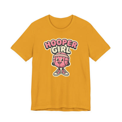 Hooper Girl Basketball T-Shirt | Retro Cartoon Tee | Perfect Gift for Female Players
