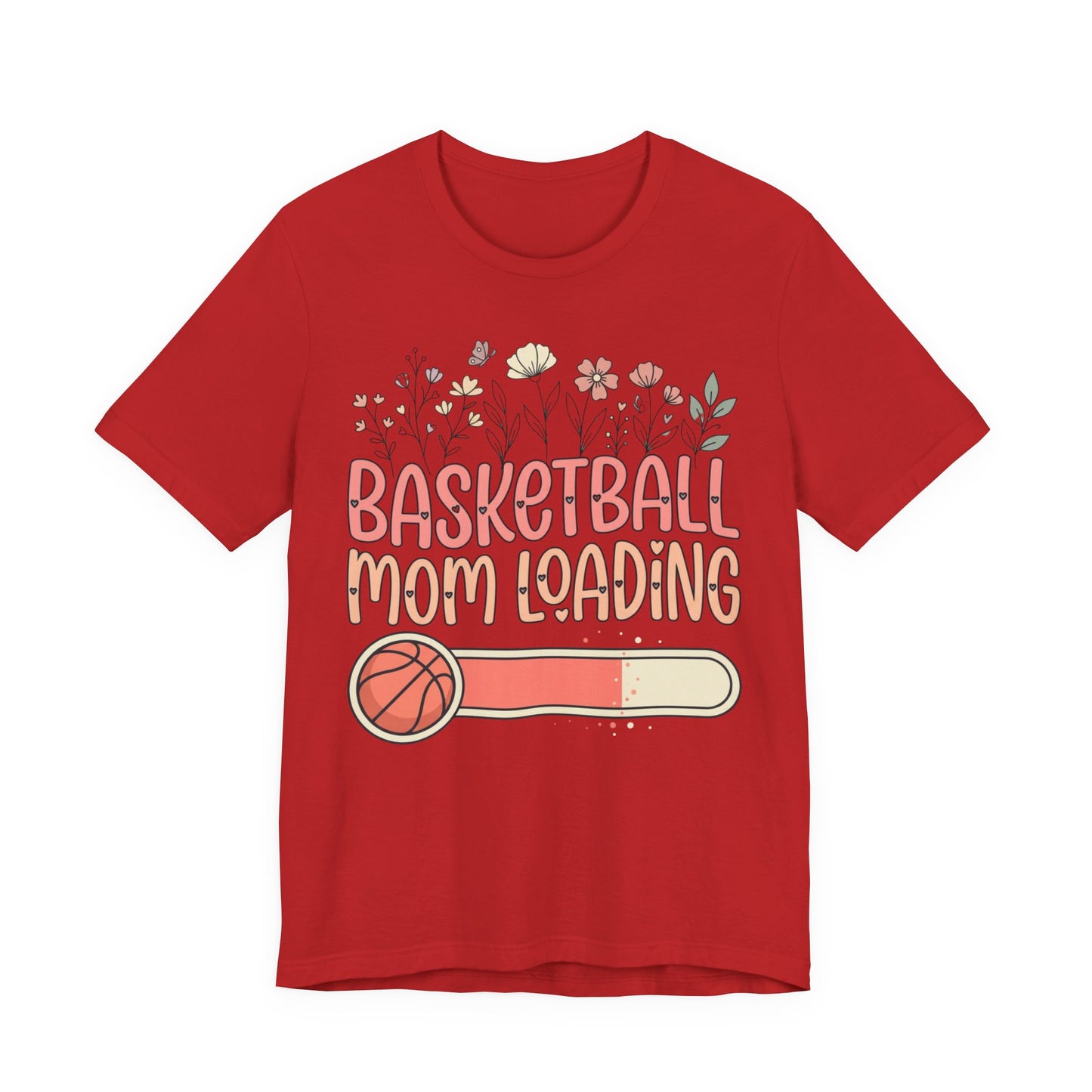 Basketball Mom Loading Floral T-Shirt | Mom Life Tee | Perfektes Geschenk für Hooper-Mütter