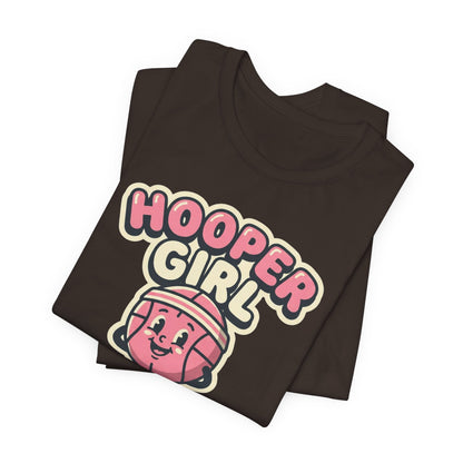 Hooper Girl Basketball T-Shirt | Retro Cartoon Tee | Perfect Gift for Female Players