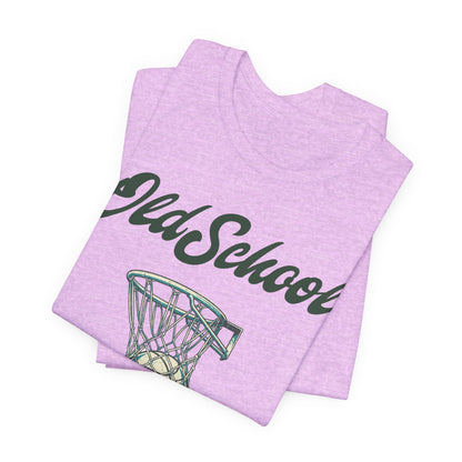 Old School Hoops Basketball T-Shirt | Retro Rim Tee | Perfect Gift for Ballers