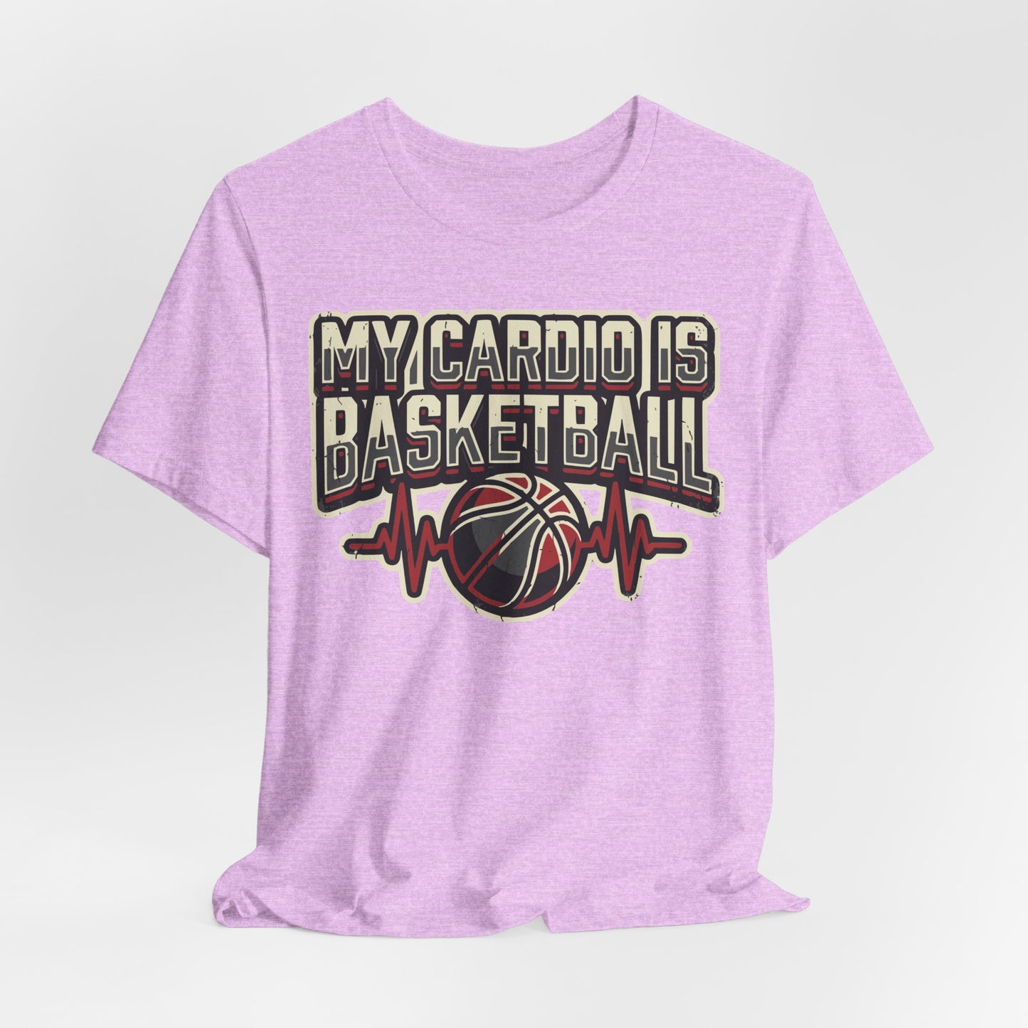 My Cardio is Basketball T-Shirt | Herzschlag Hooper Tee | Geschenk für Spieler