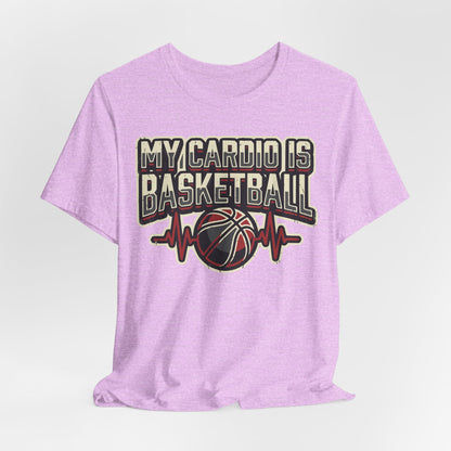 My Cardio is Basketball Heartbeat T-Shirt | Funny Hooper Tee | Gift for Players