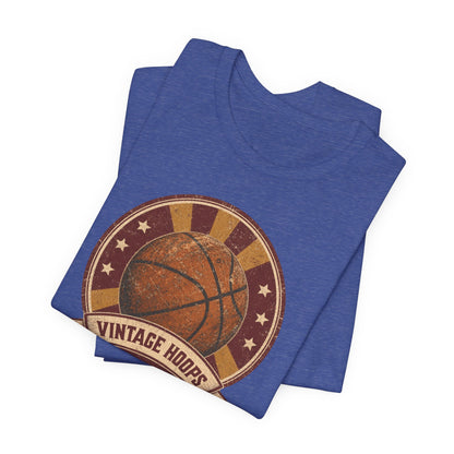 Vintage Hoops Basketball T-Shirt | Retro Distressed Tee | Perfect Gift for Hoopers
