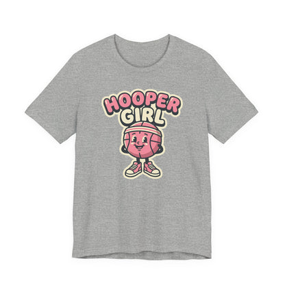 Hooper Girl Basketball T-Shirt | Retro Cartoon Tee | Perfect Gift for Female Players