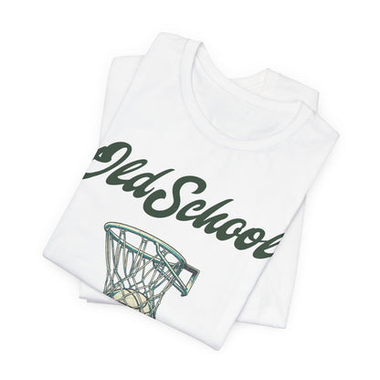 Old School Hoops Basketball T-Shirt | Retro Rim Tee | Perfect Gift for Ballers