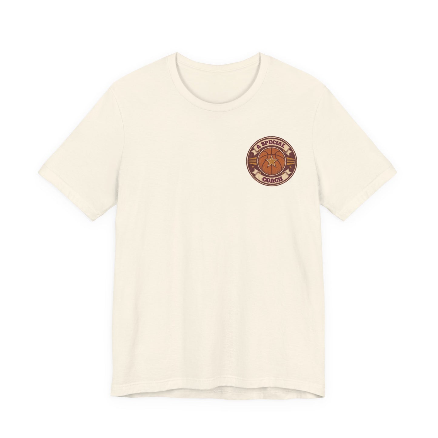 A Special Coach Basketball T-Shirt | Vintage Badge Tee | Perfect Coach Gift