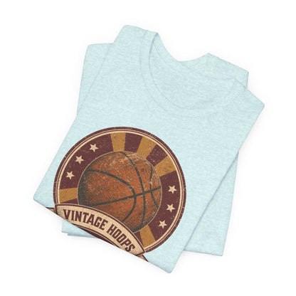 Vintage Hoops Basketball T-Shirt | Retro Distressed Tee | Perfect Gift for Hoopers