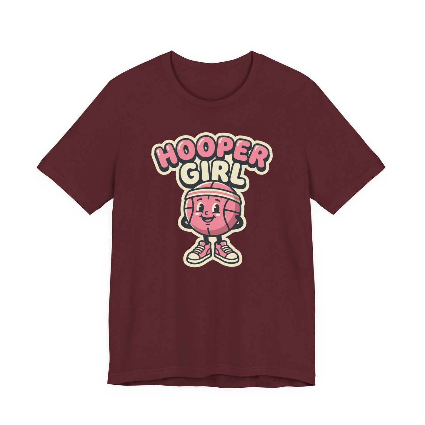 Hooper Girl Basketball T-Shirt | Retro Cartoon Tee | Perfect Gift for Female Players