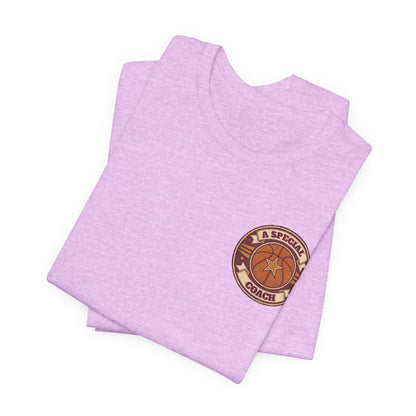 A Special Coach Basketball T-Shirt | Vintage Badge Tee | Perfect Coach Gift