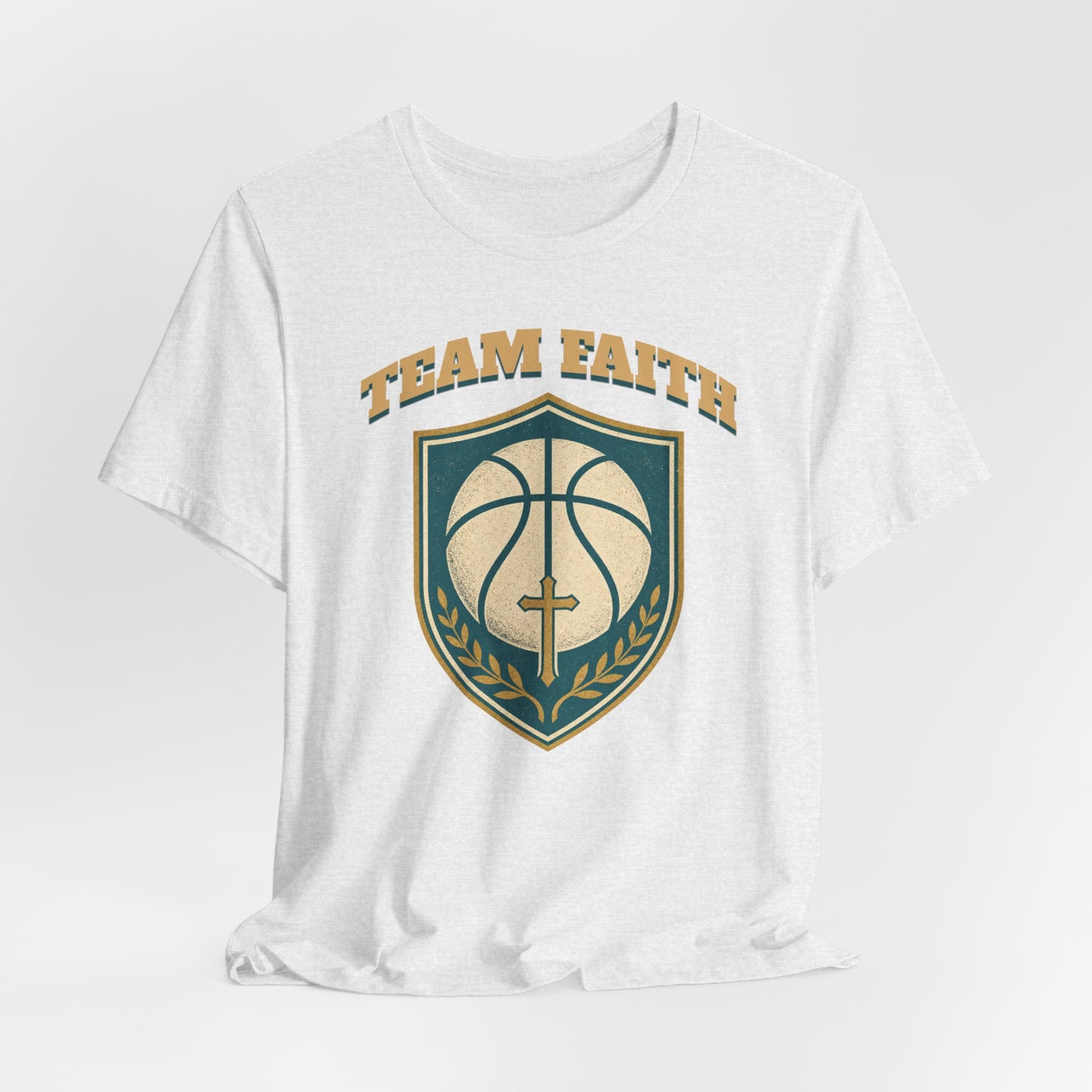 Team Faith Basketball T-Shirt | Cross & Hoops Tee | Spiritual Hoopers Gift