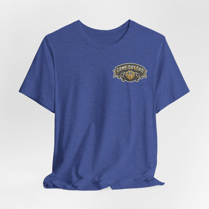 Game Day Dad Basketball T-Shirt | Navy & Gold Hooper Tee | Perfect Dad Gift