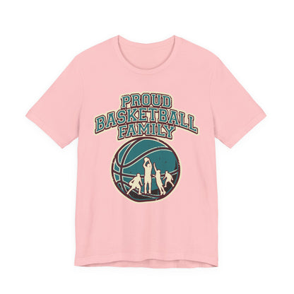 Proud Basketball Family T-Shirt | Vintage Hooper Tee | Perfect Gift for Players