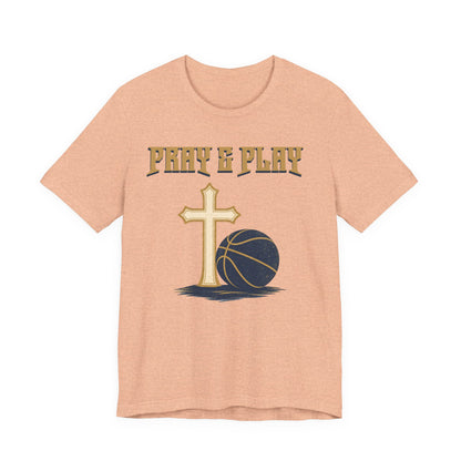 Pray and Play Basketball T-Shirt | Faith & Hoops Tee | Perfect Gift for Ballers