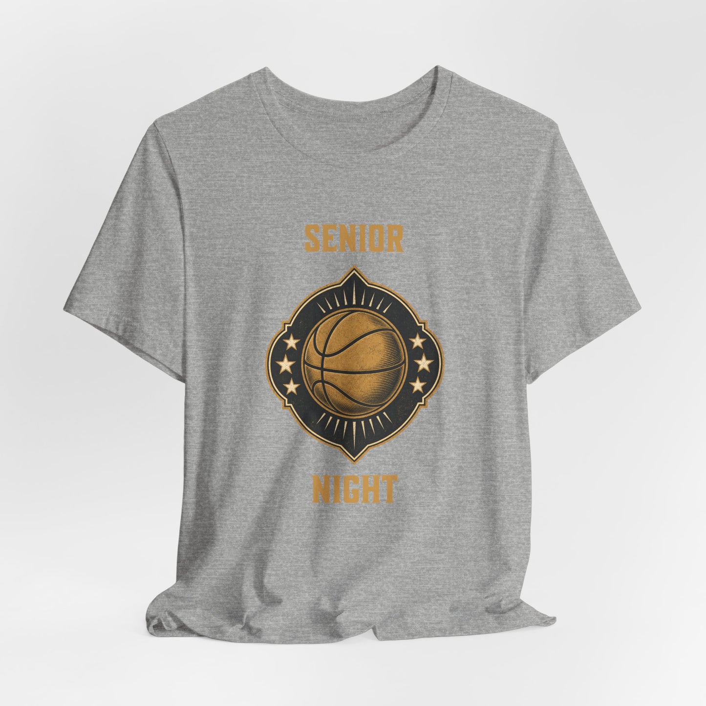 Senior Night Basketball T-Shirt | Gold & Black Hooper Tee | Perfect Gift