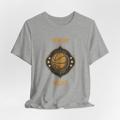 Senior Night Basketball T-Shirt | Gold & Black Hooper Tee | Perfect Gift