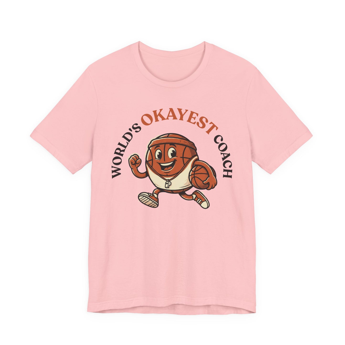 World's Okayest Coach Basketball T-Shirt | Funny Hooper Tee | Gift for Coaches