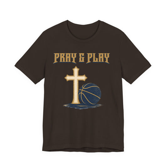 Pray and Play Basketball T-Shirt | Faith & Hoops Tee | Perfect Gift for Ballers