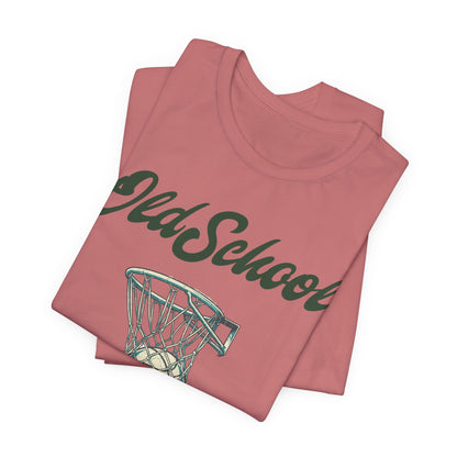 Old School Hoops Basketball T-Shirt | Retro Rim Tee | Perfect Gift for Ballers