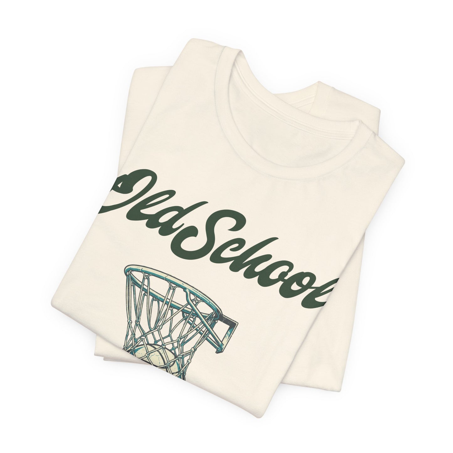 Old School Hoops Basketball T-Shirt | Retro Rim Tee | Geschenk für Baller