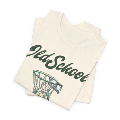Old School Hoops Basketball T-Shirt | Retro Rim Tee | Perfect Gift for Ballers