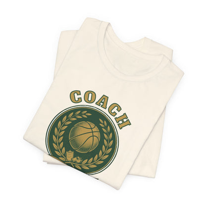 Best Coach Ever Basketball T-Shirt | Coach Crest Tee | Perfect Gift for Coaches