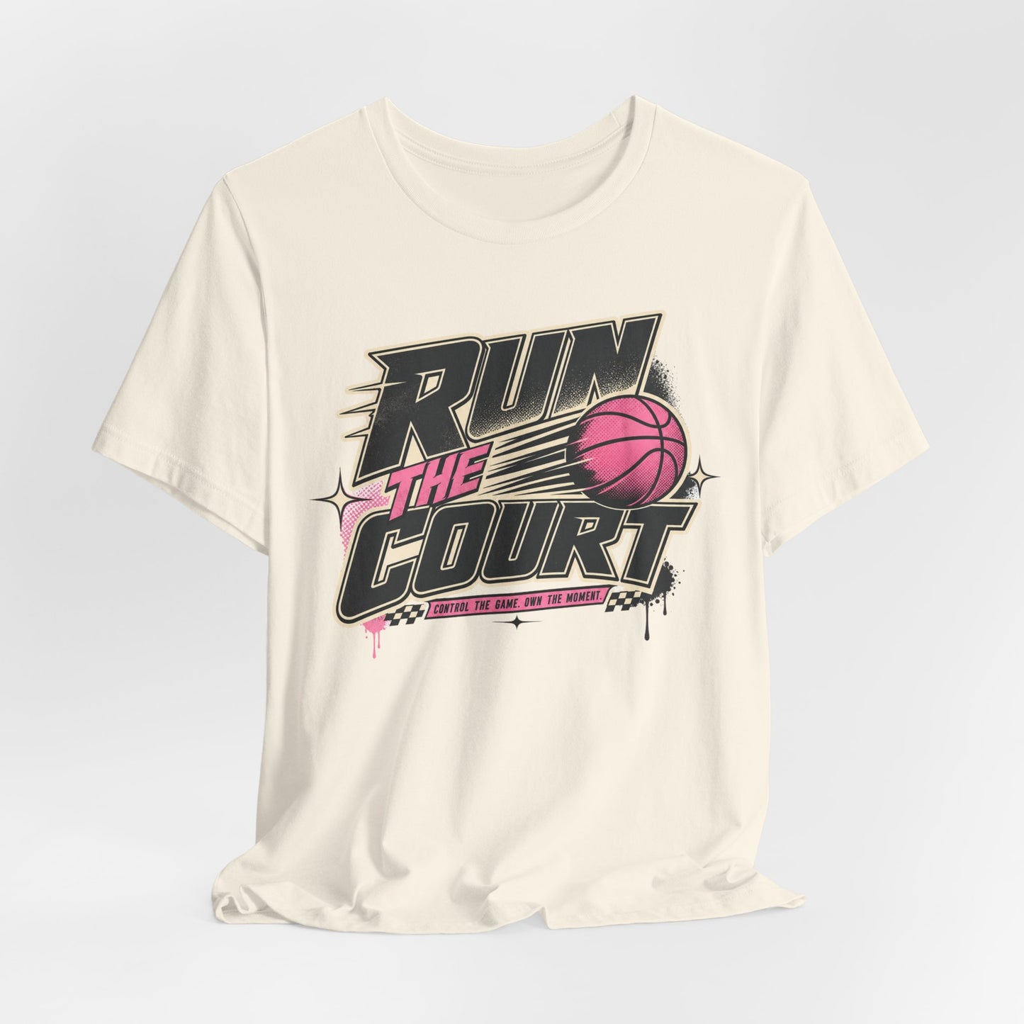 Run The Court Basketball T-Shirt | Women's Hooper Tee | Perfect Gift for Female Players