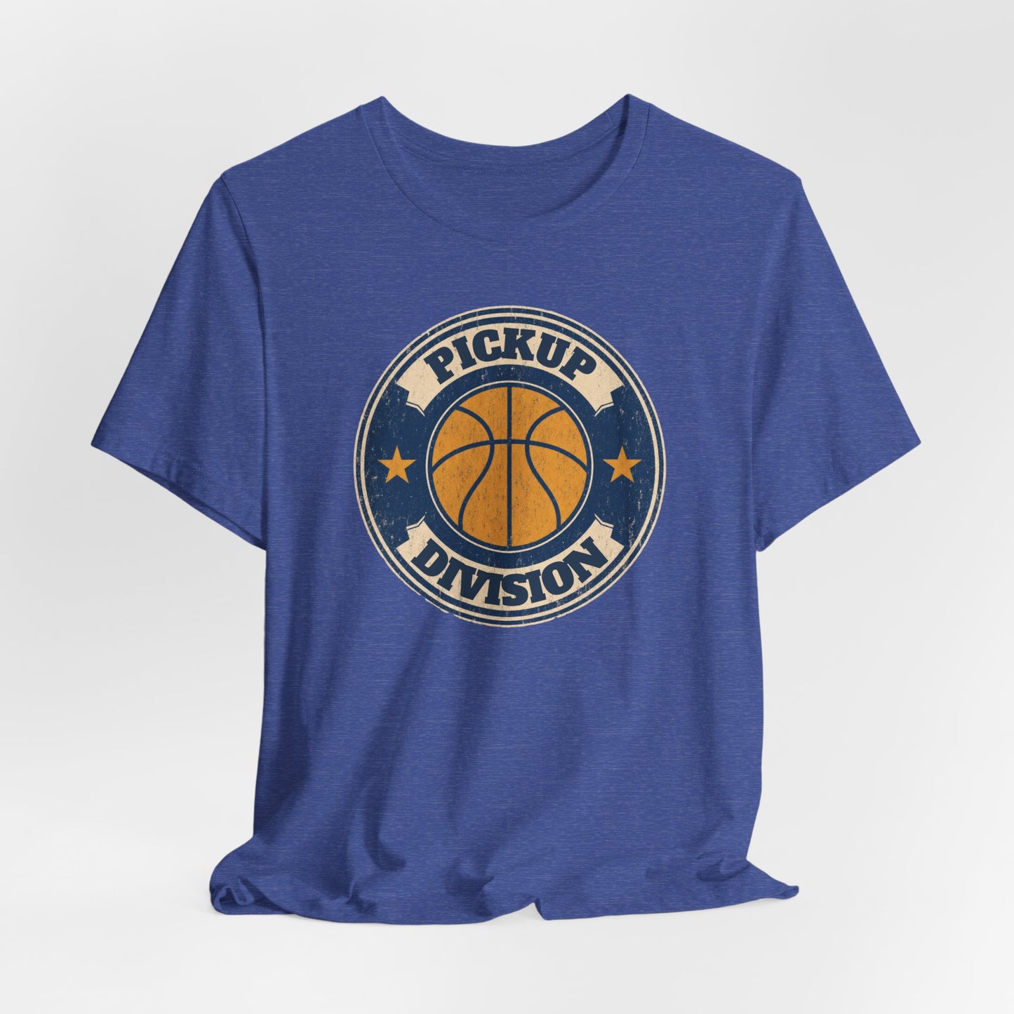 Pickup Division Retro Basketball T-Shirt | Vintage Badge Tee | Perfect Gift for Hoopers