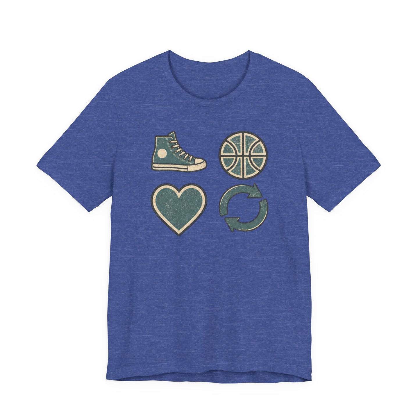 Live Hoop Repeat Basketball T-Shirt | Vintage Hooper Tee | Perfect Gift for Court Players