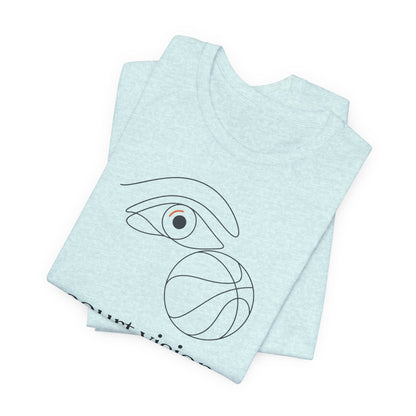 Court Vision Basketball T-Shirt | Minimalist Hooper Tee | Perfect Gift for Players