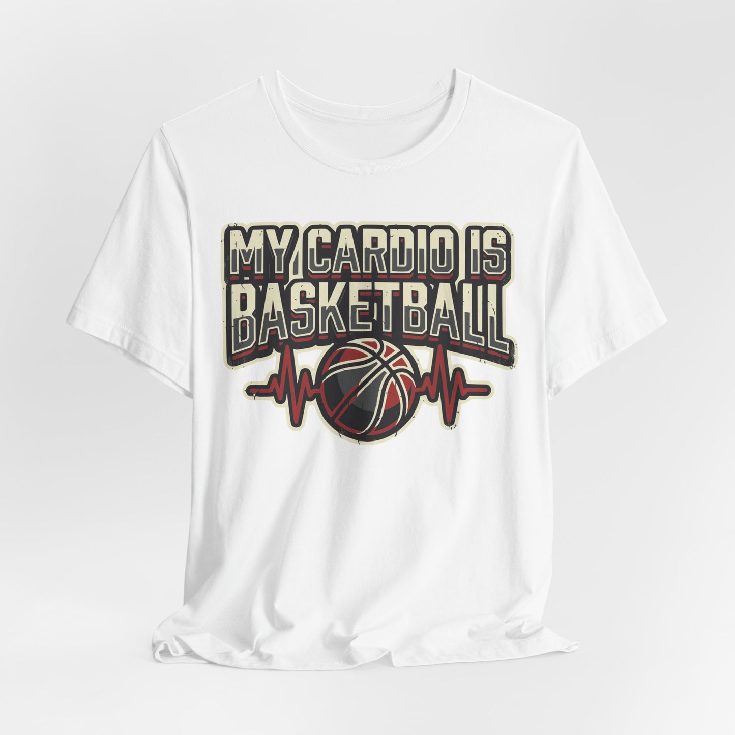 My Cardio is Basketball T-Shirt | Herzschlag Hooper Tee | Geschenk für Spieler