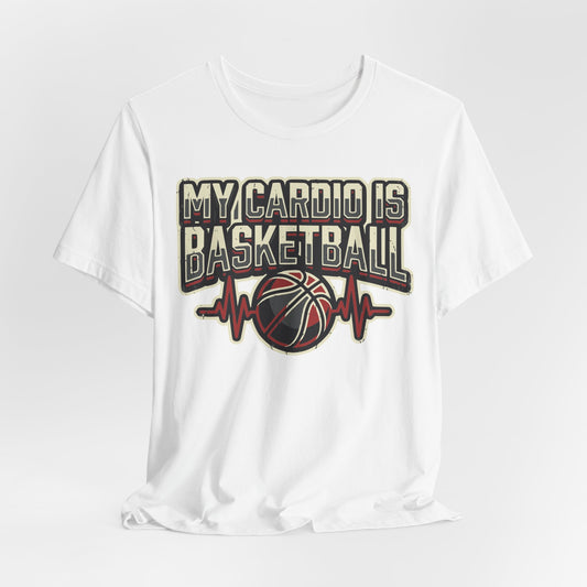 My Cardio is Basketball T-Shirt | Herzschlag Hooper Tee | Geschenk für Spieler