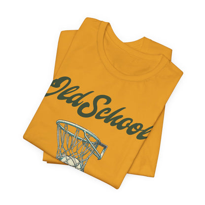 Old School Hoops Basketball T-Shirt | Retro Rim Tee | Perfect Gift for Ballers