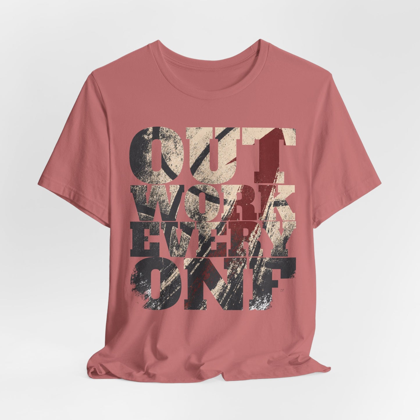 Outwork Everyone Basketball T-Shirt | Grind Motivations Tee | Gym-Geschenk