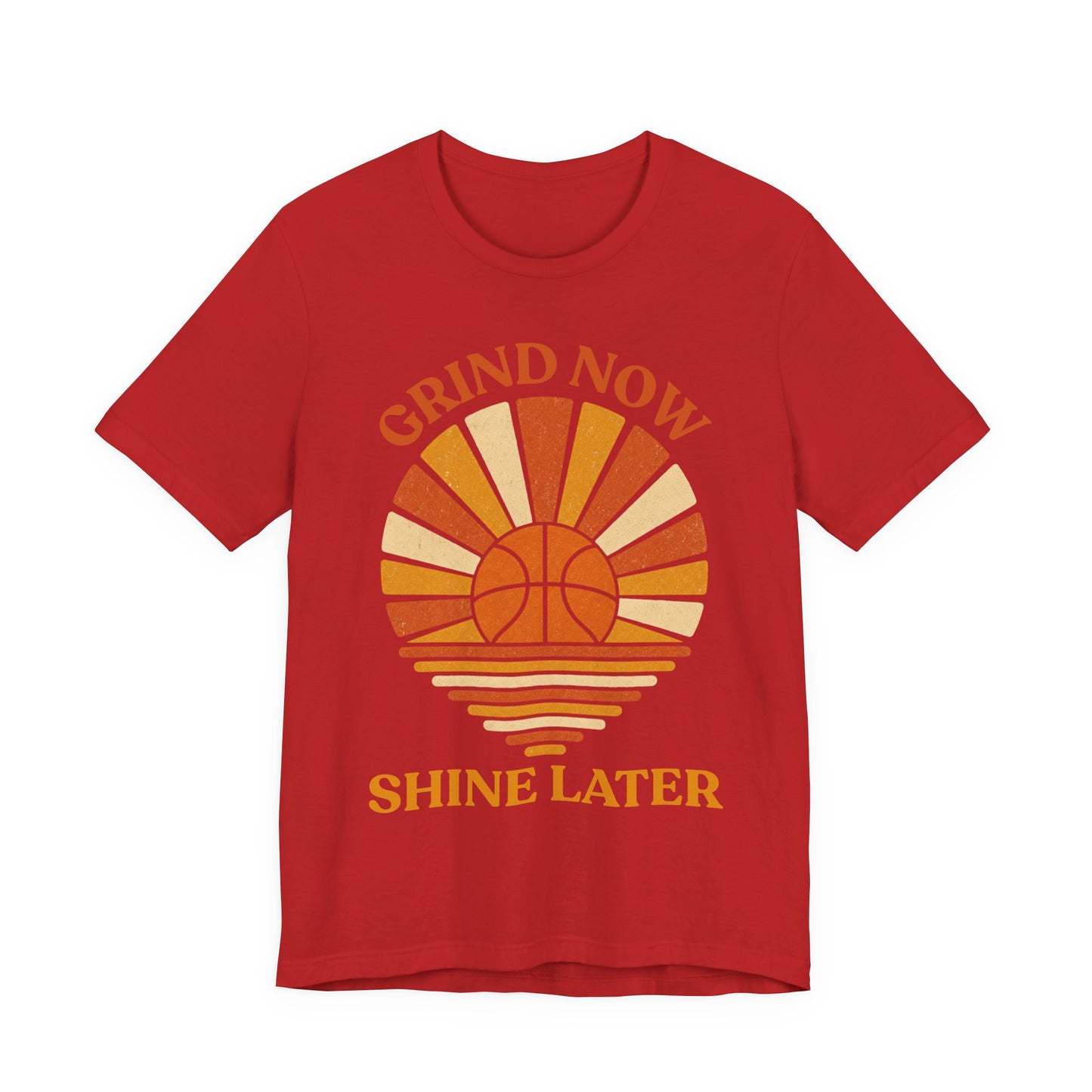 Grind Now Shine Later Basketball T-Shirt | Motivations Tee | Geschenk für Baller