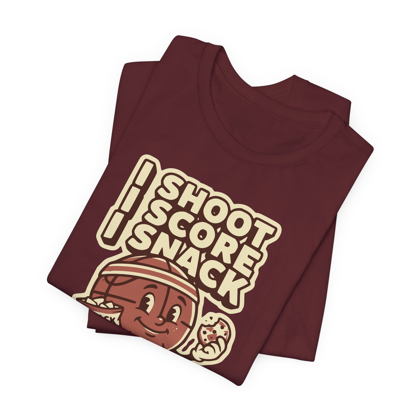 I Shoot I Score I Snack Basketball T-Shirt | Witziger Hooper Tee | Geschenk