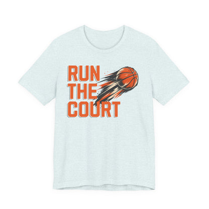Run The Court Basketball T-Shirt | Motion Hooper Tee | Perfect Gift for Players