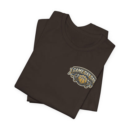 Game Day Dad Basketball T-Shirt | Navy & Gold Hooper Tee | Perfect Dad Gift