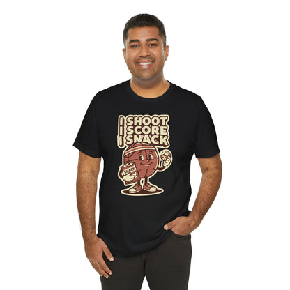 I Shoot I Score I Snack Basketball T-Shirt | Funny Hooper Tee | Gift for Ballers