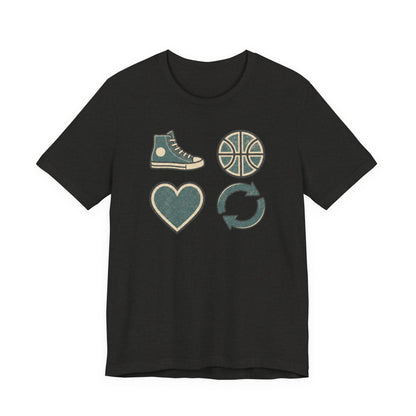 Live Hoop Repeat Basketball T-Shirt | Vintage Hooper Tee | Perfect Gift for Court Players
