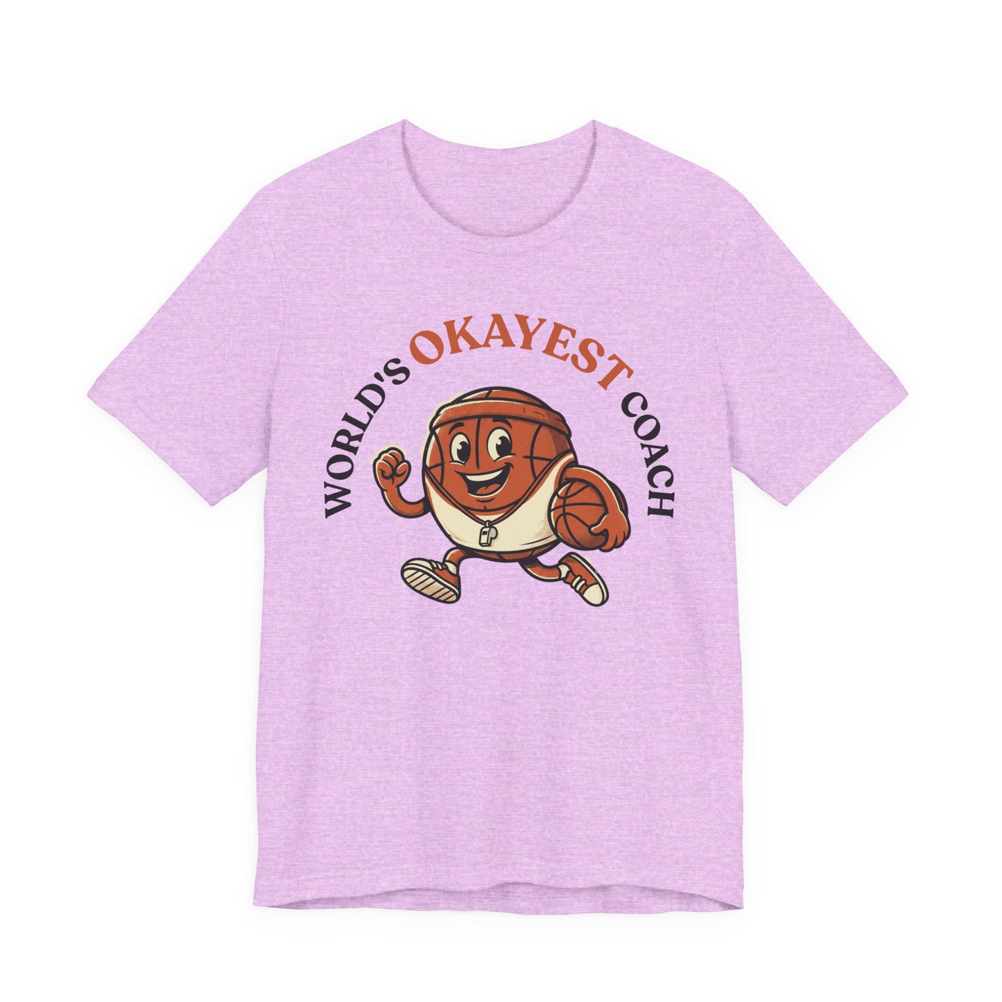 World's Okayest Coach Basketball T-Shirt | Funny Hooper Tee | Gift for Coaches