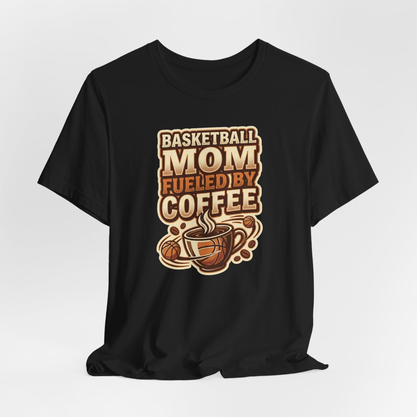 Basketball Mom Fueled by Coffee T-Shirt | Hooper Mom Tee | Perfektes Geschenk