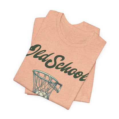 Old School Hoops Basketball T-Shirt | Retro Rim Tee | Perfect Gift for Ballers