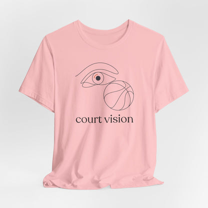 Court Vision Basketball T-Shirt | Minimalist Hooper Tee | Perfect Gift for Players