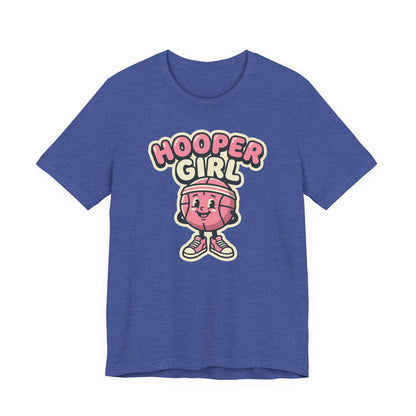 Hooper Girl Basketball T-Shirt | Retro Cartoon Tee | Perfect Gift for Female Players